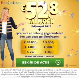 Bank giro loterij actie